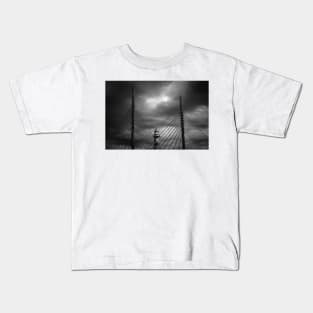 lighthouse at night in Malmö Sweden Kids T-Shirt